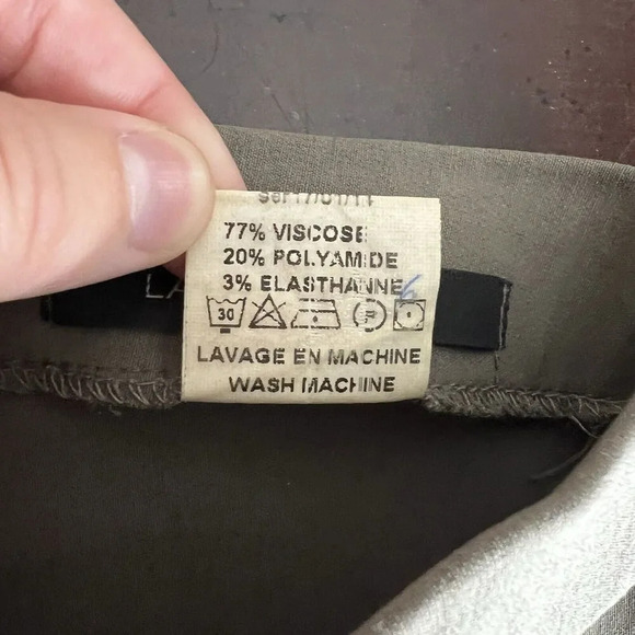 Lauren‎ Vidal Taupe Dress Pants Slim Leg Zip Up Pants Women's Size T1 Small - Picture 8 of 8